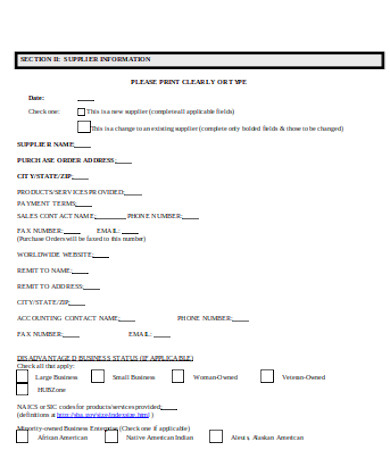 general verification accounting form