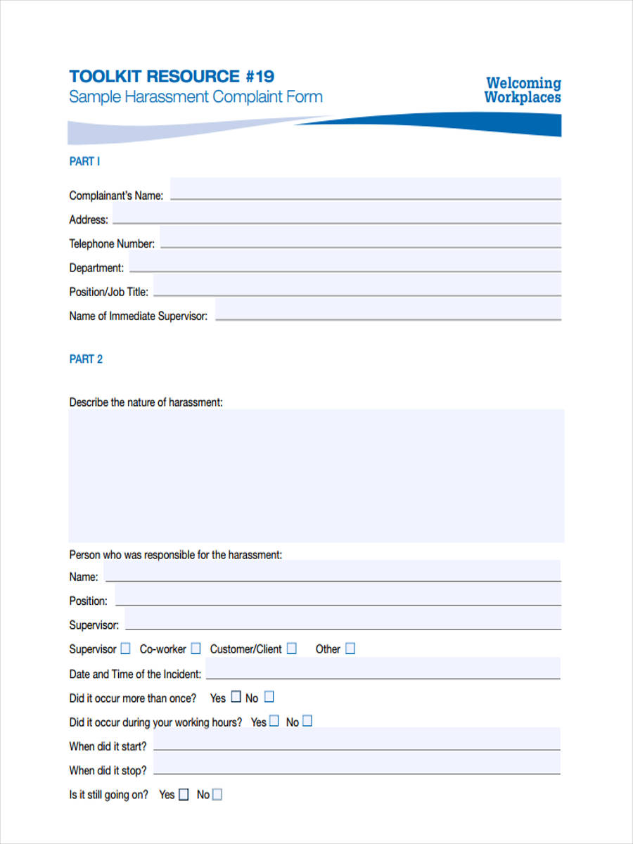 Sexual Harassment Investigation Report Template