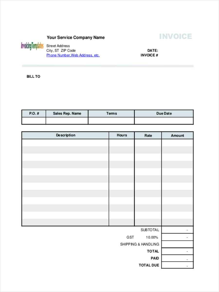 FREE 8+ Service Invoice Forms in PDF
