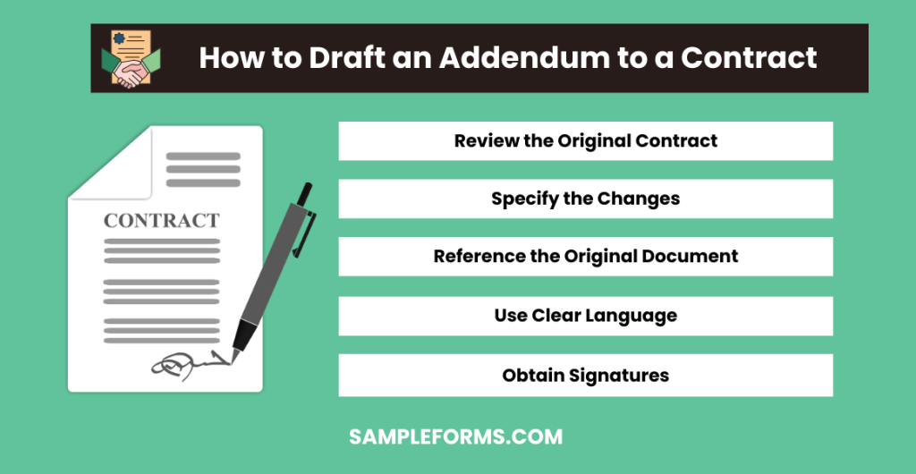 how do you draft an addendum to a contract 1024x530