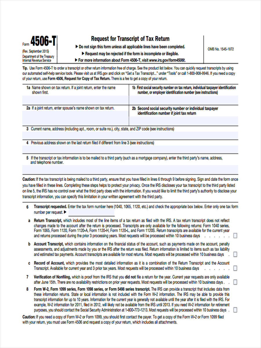 free-8-sample-tax-verification-forms-in-pdf