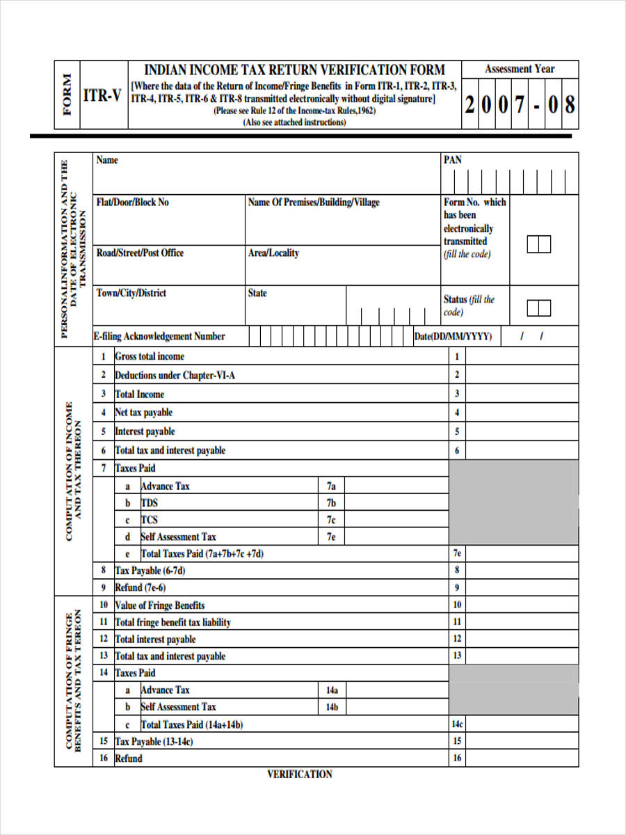 FREE 8+ Sample Tax Verification Forms in PDF