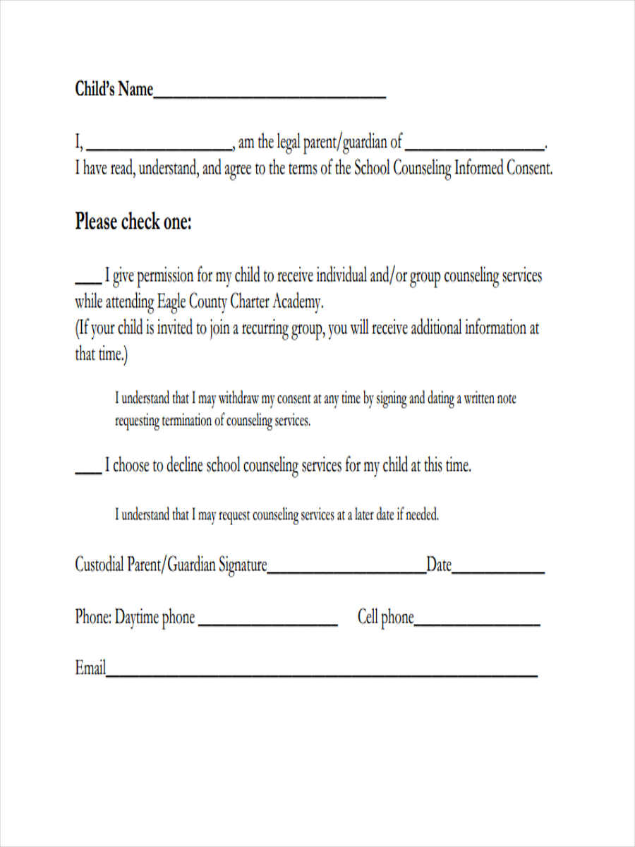 informed consent form