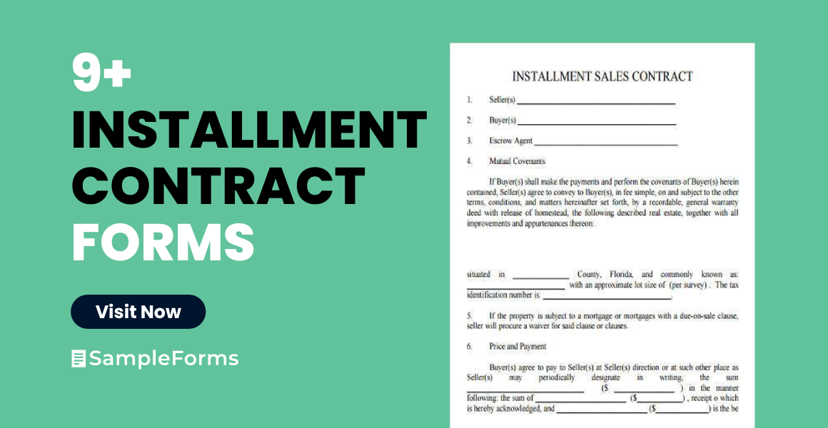 installment contracts form