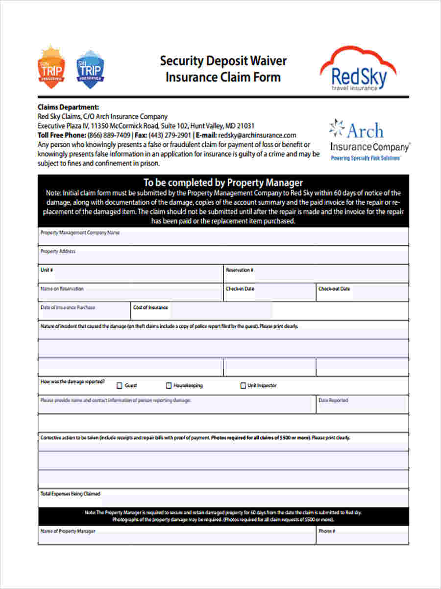 FREE 8+ Insurance Waiver Forms in PDF Ms Word