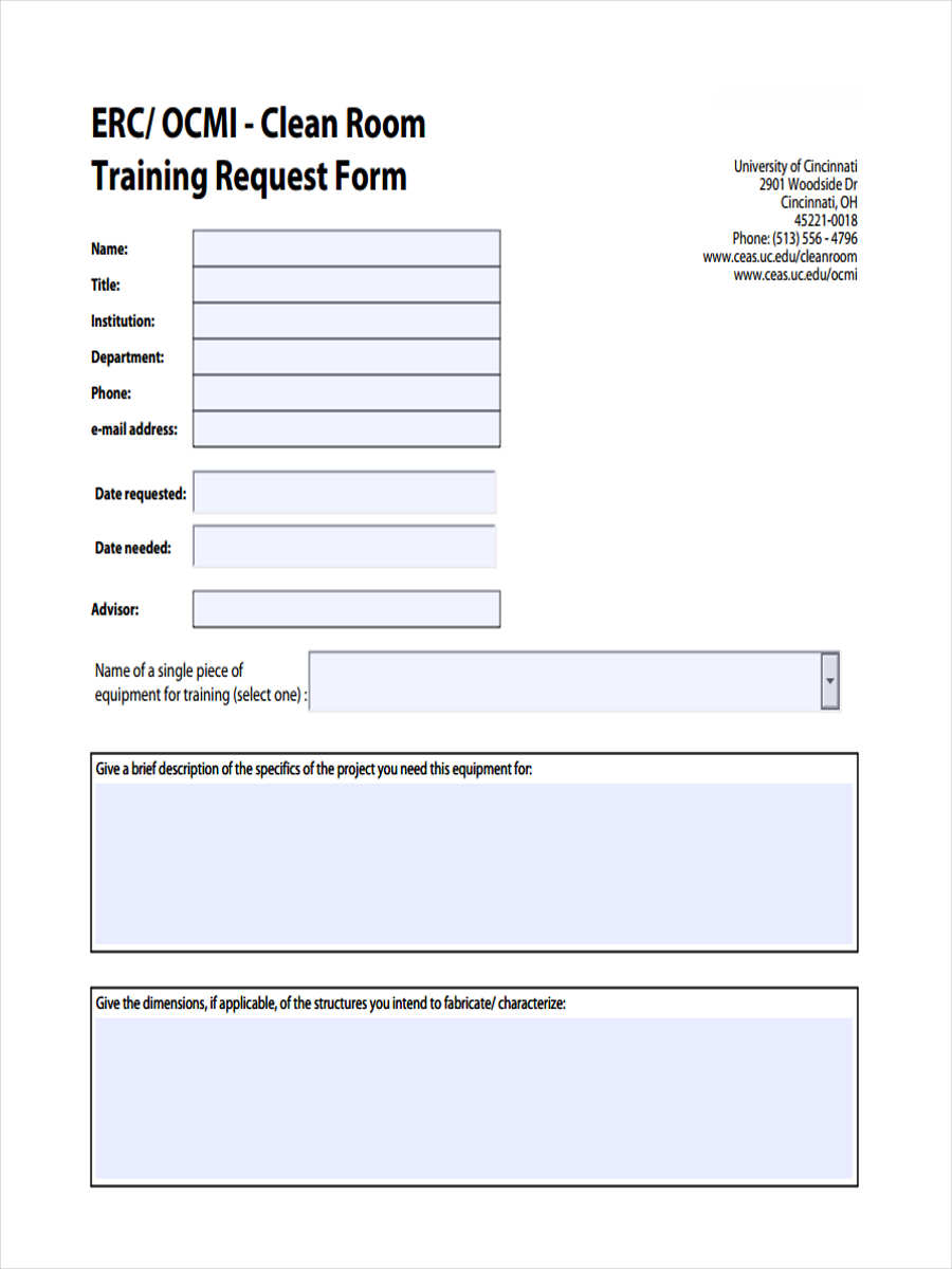 internal training requisition