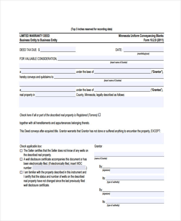 FREE 23+ Deed Forms in PDF