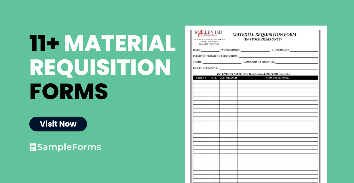 material requisition formss