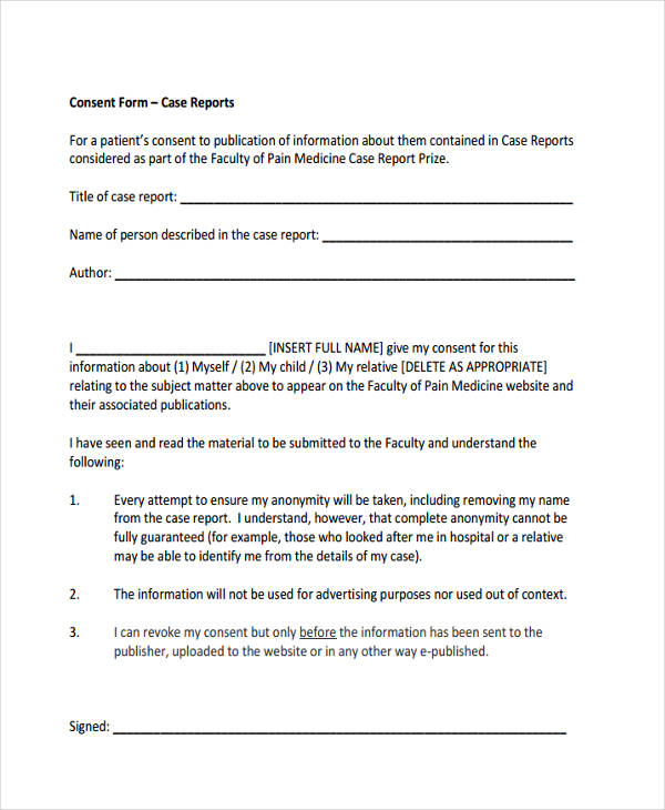 FREE 22+ Medical Consent Forms in PDF Ms Word