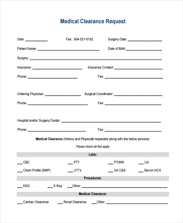 medical clearance request2