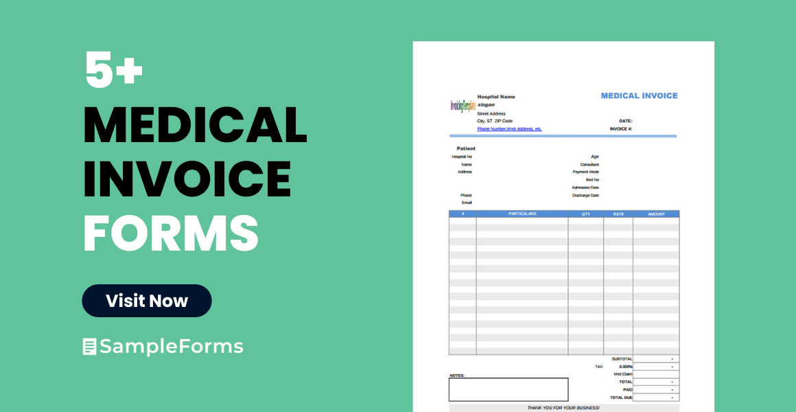 medical invoices form