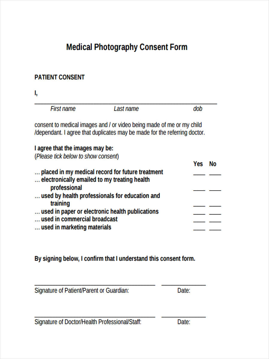 FREE 13+ Photography Consent Forms in PDF | Ms Word