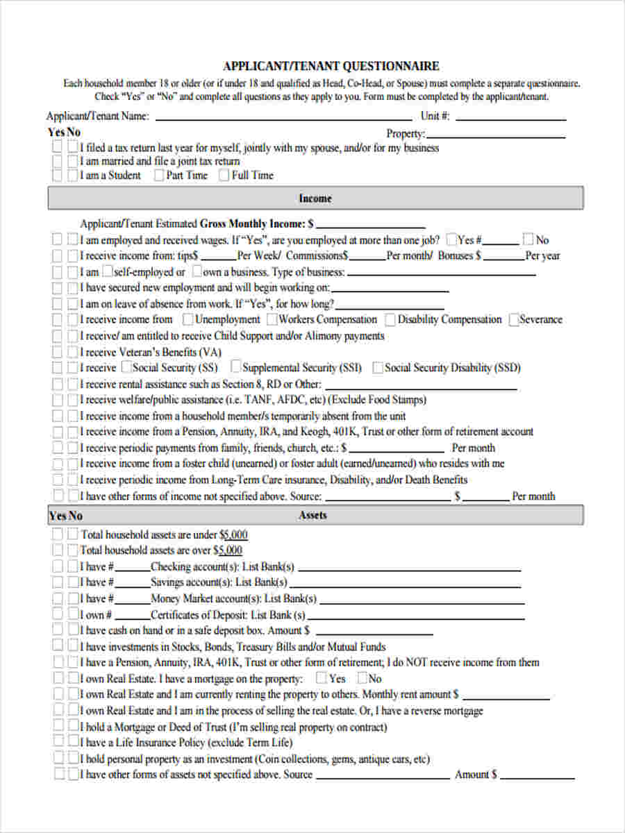 new tenant questionnaire2