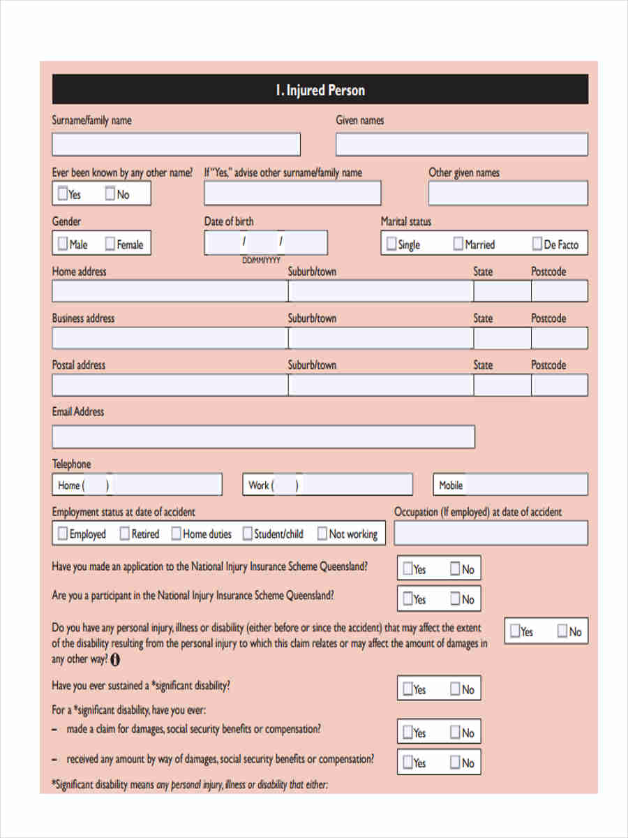 Free 8 Notice Of Claim Form Samples In Ms Word Pdf Excel 9625