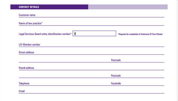 online accounting form