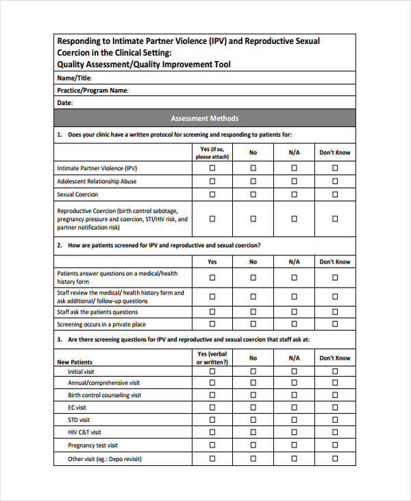 FREE 36 Health Assessment Forms In PDF MS Word