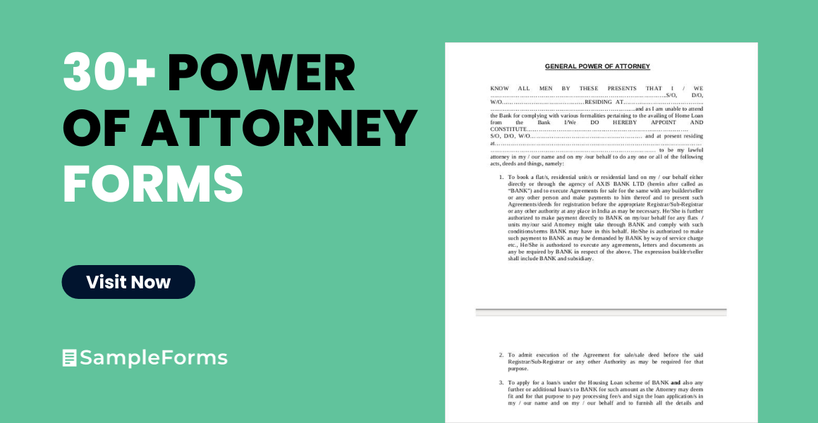 power of attorneys form