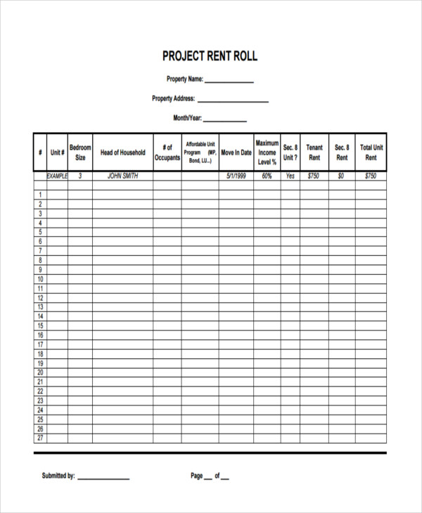 project rent roll1