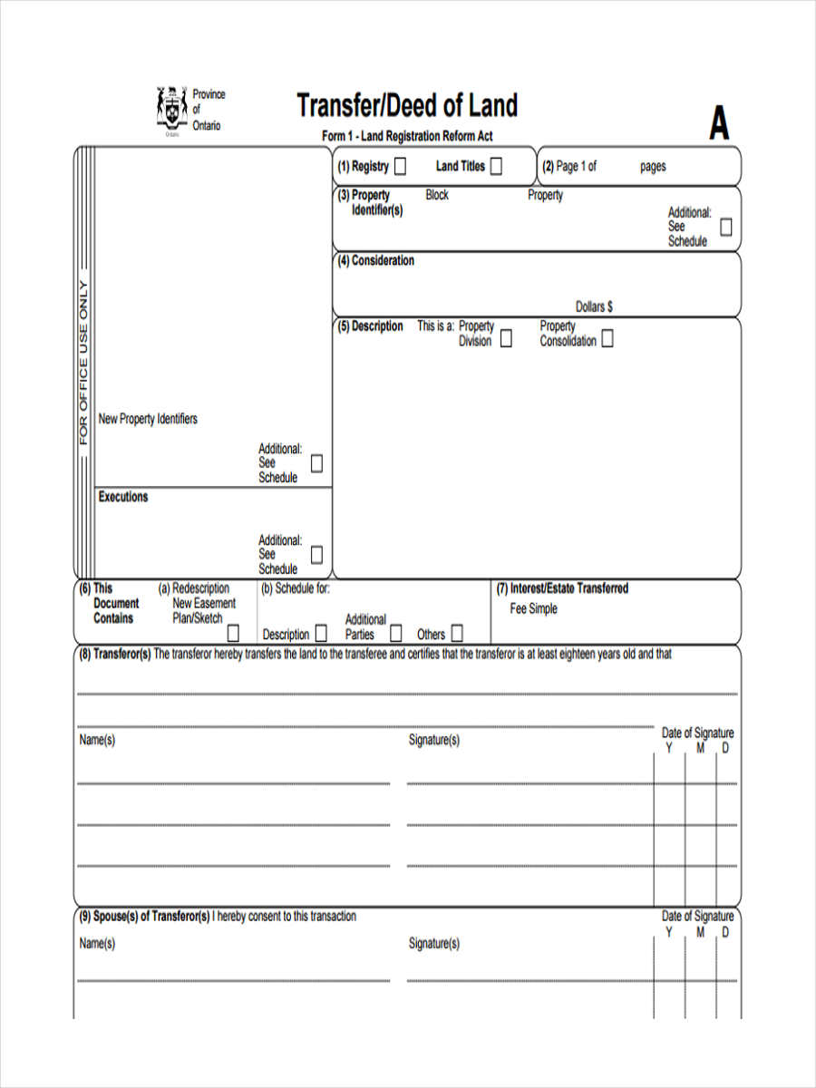 assignment of property form