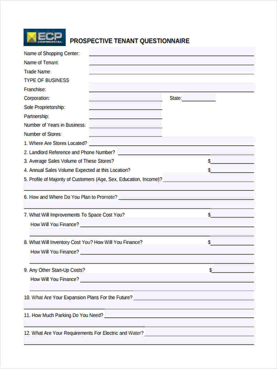 prospective tenant form