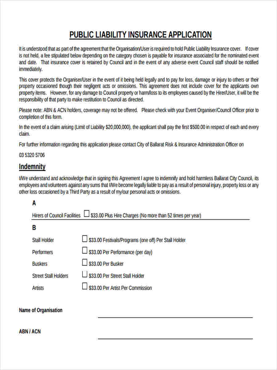 public insurance form