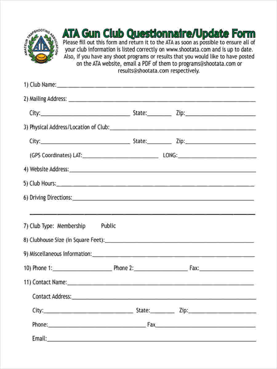 questionnaire update form1