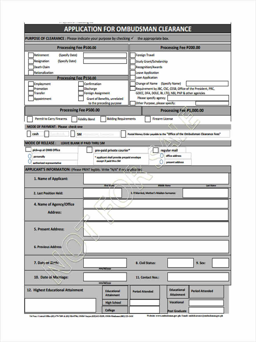 resignation application form