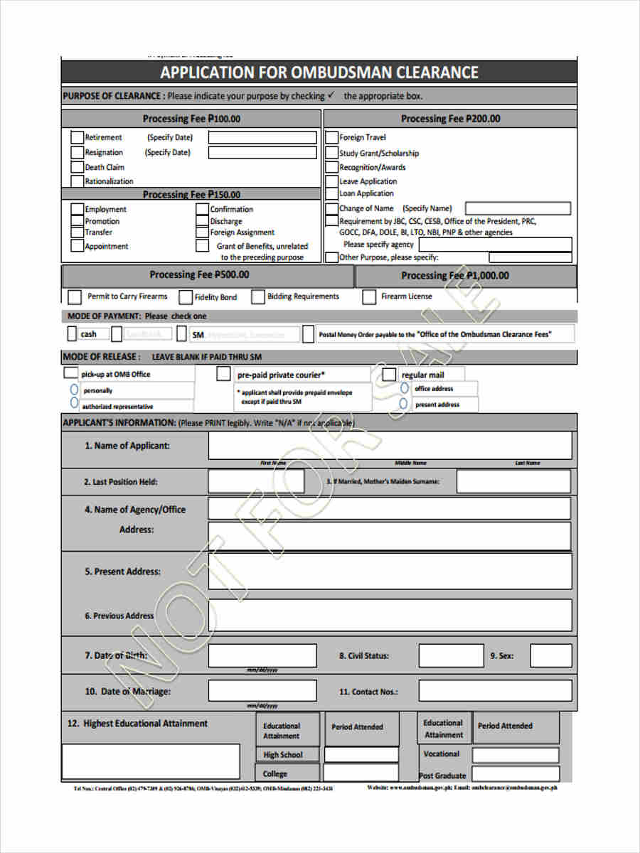 free 8 sample resignation clearance forms in ms word pdf