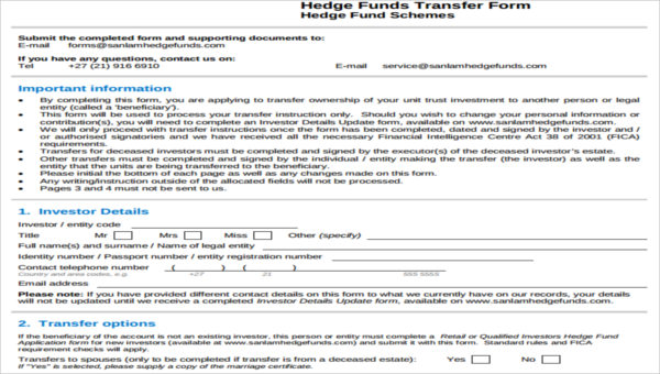 sample fund transfer forms free documents in word pdf