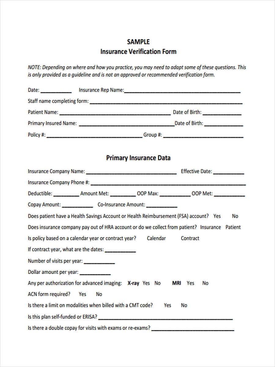 The Importance Of A Dental Insurance Verification Form Mama Knows Best 3166