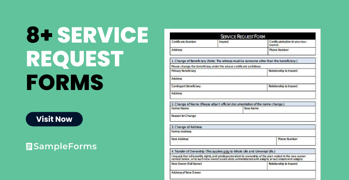 service request form