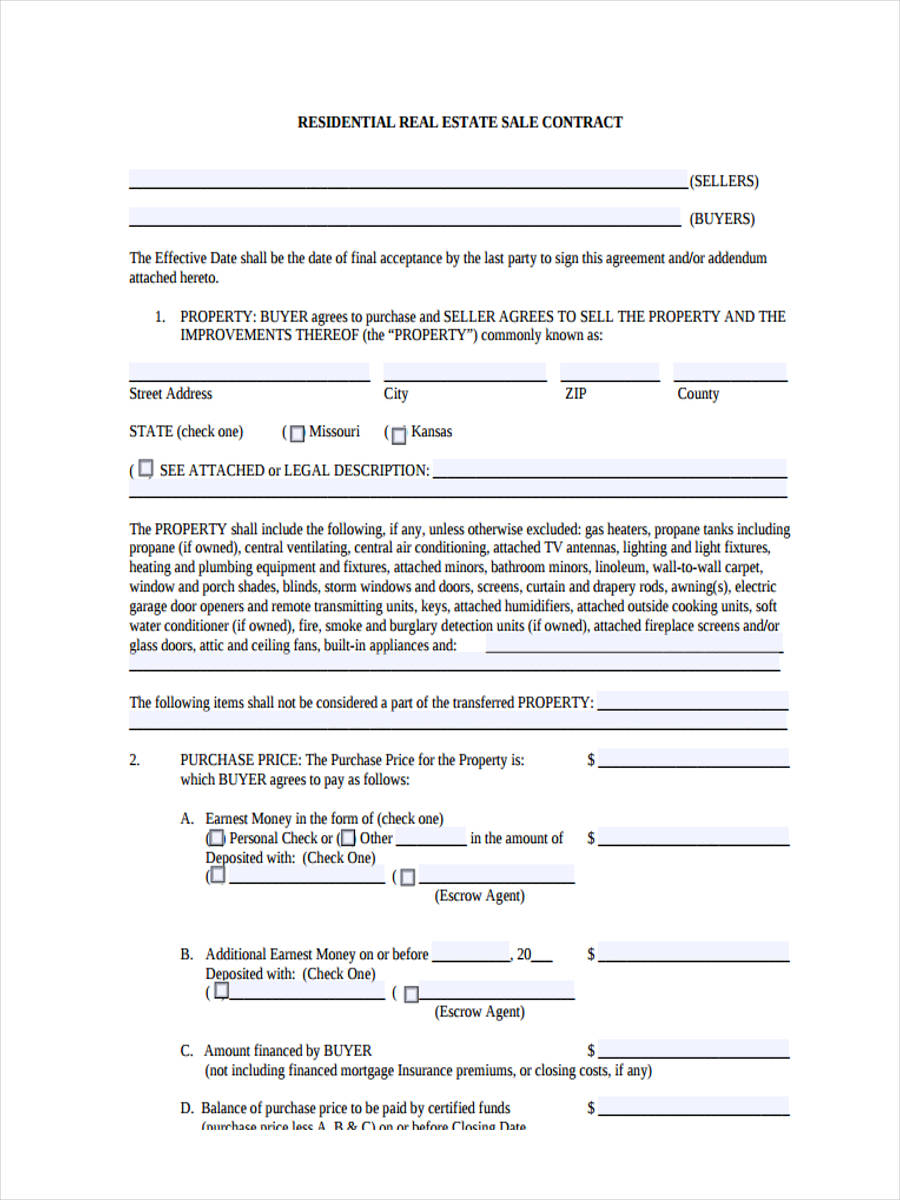 Bill of Sale Form