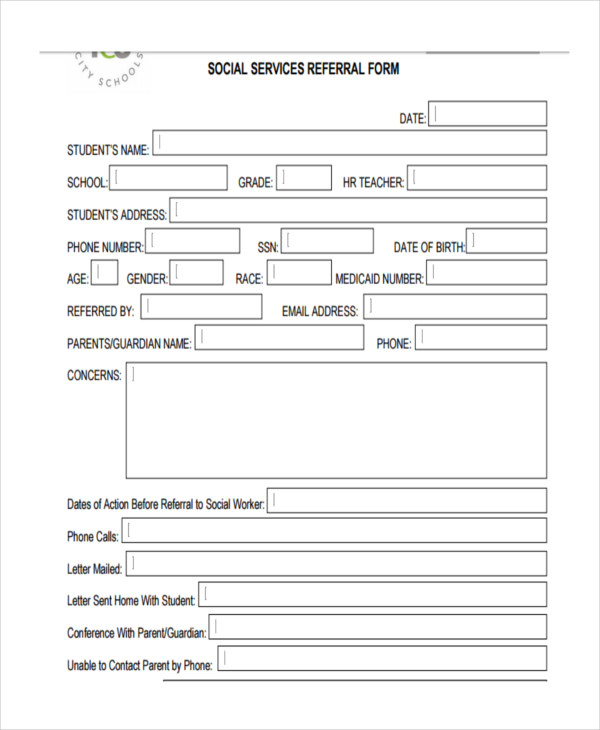 Human services forms