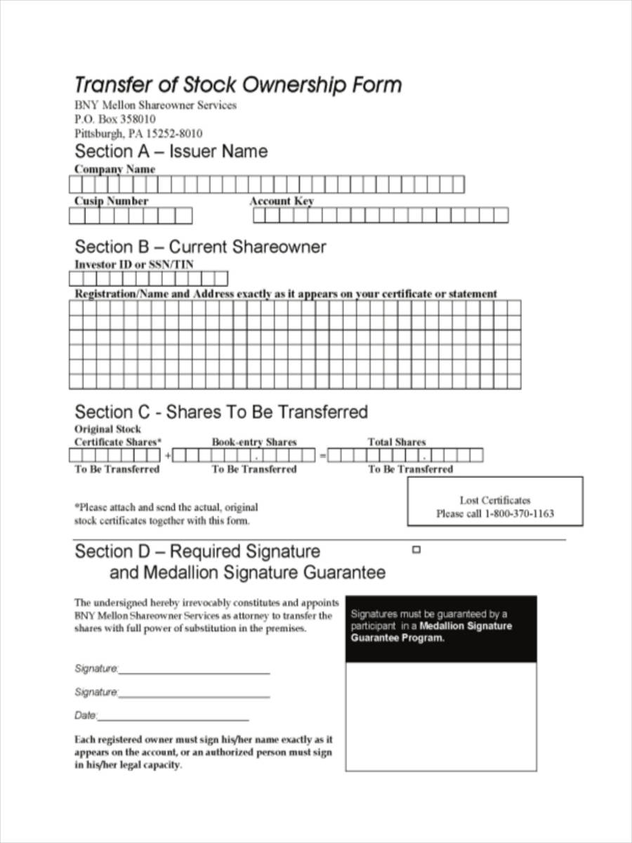 FREE 43+ Sample Transfer Forms in PDF Ms Word Excel