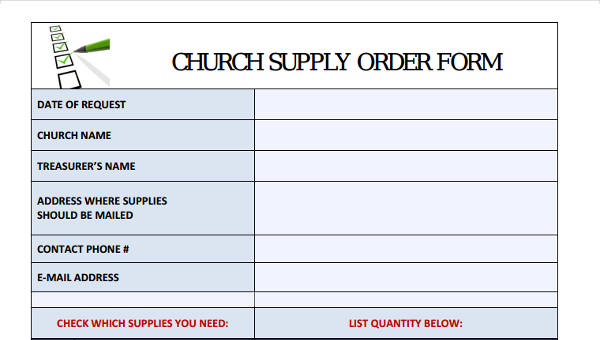 supply form