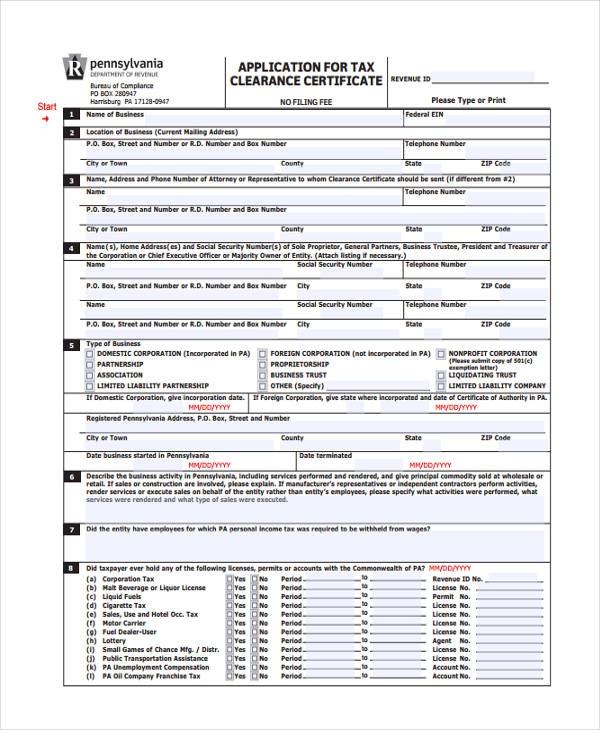 Free 28 Sample Clearance Forms In Pdf Ms Word