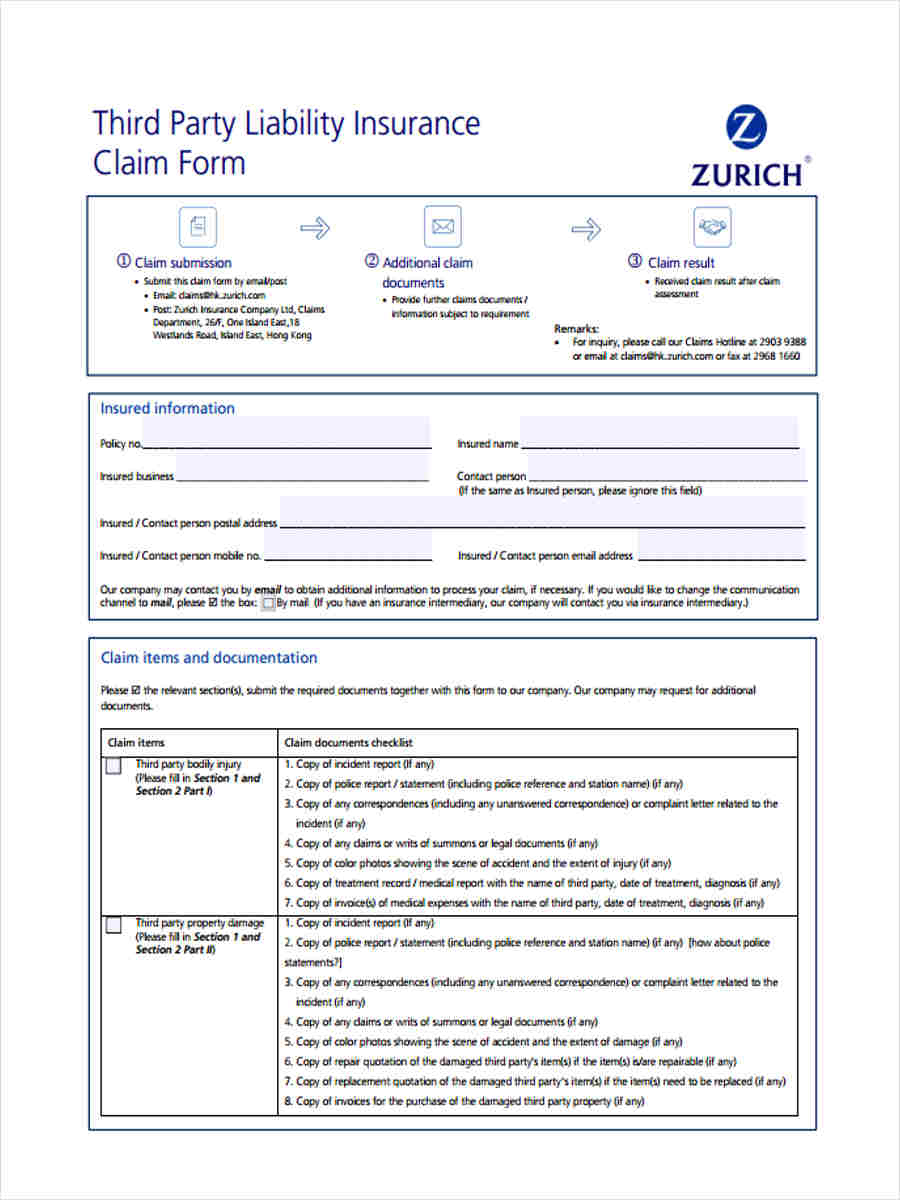 FREE 5+ Third Party Liability Forms in MS Word | PDF