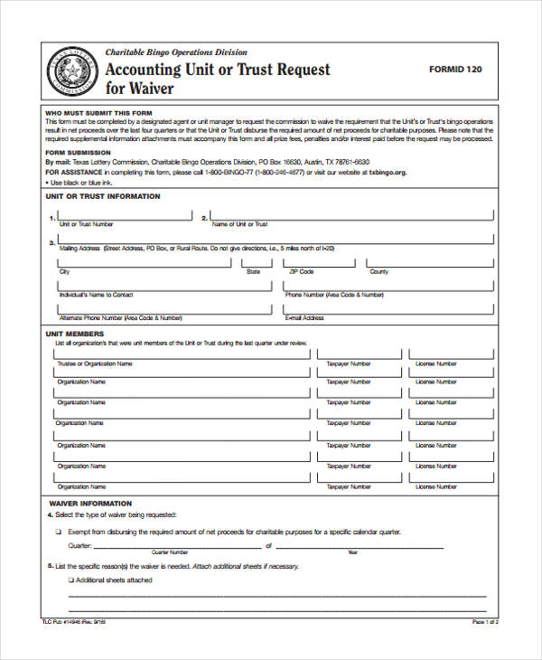 FREE 20+ Accounting Forms in PDF | Ms Word | Excel