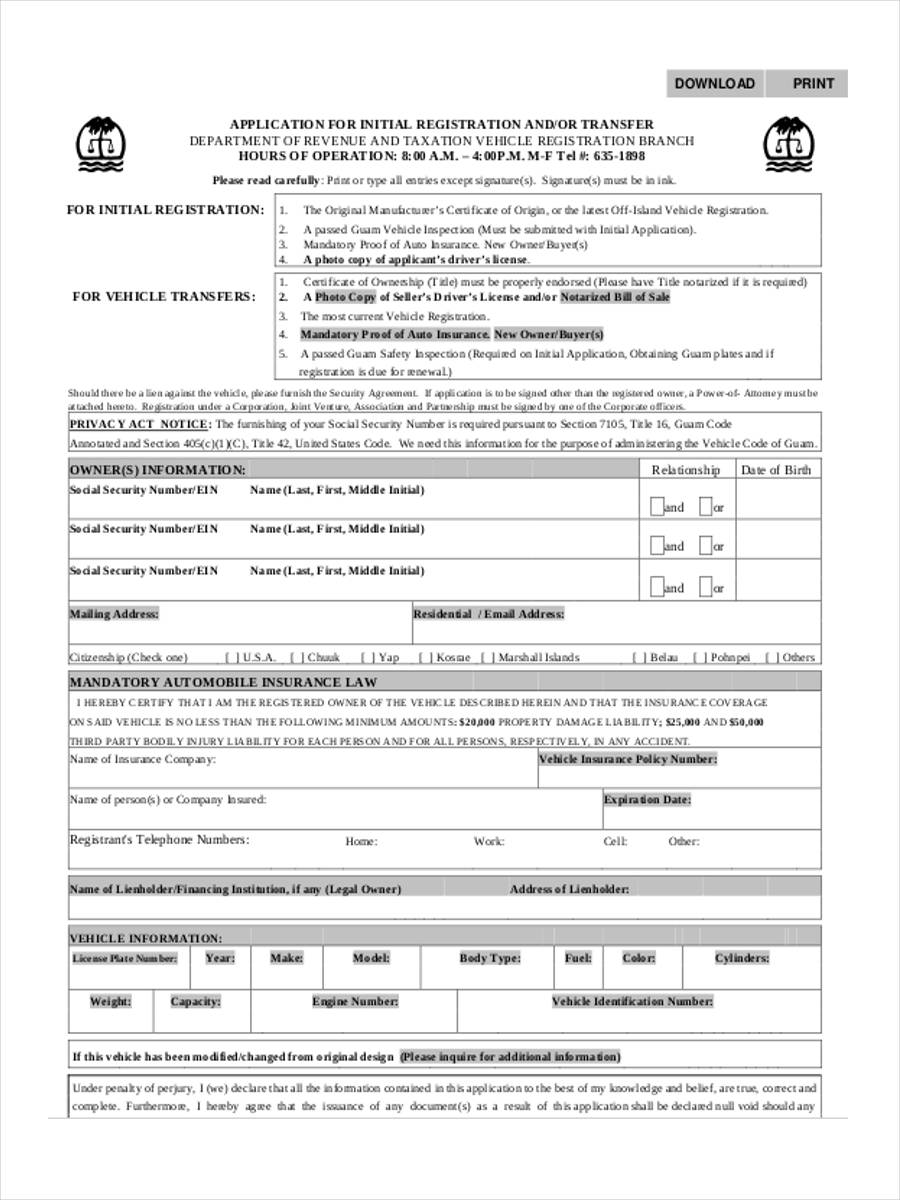 free-7-sample-registration-transfer-forms-in-pdf-excel