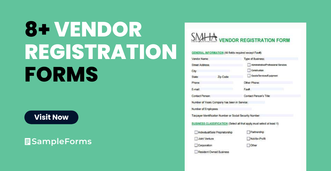 vendor registration forms