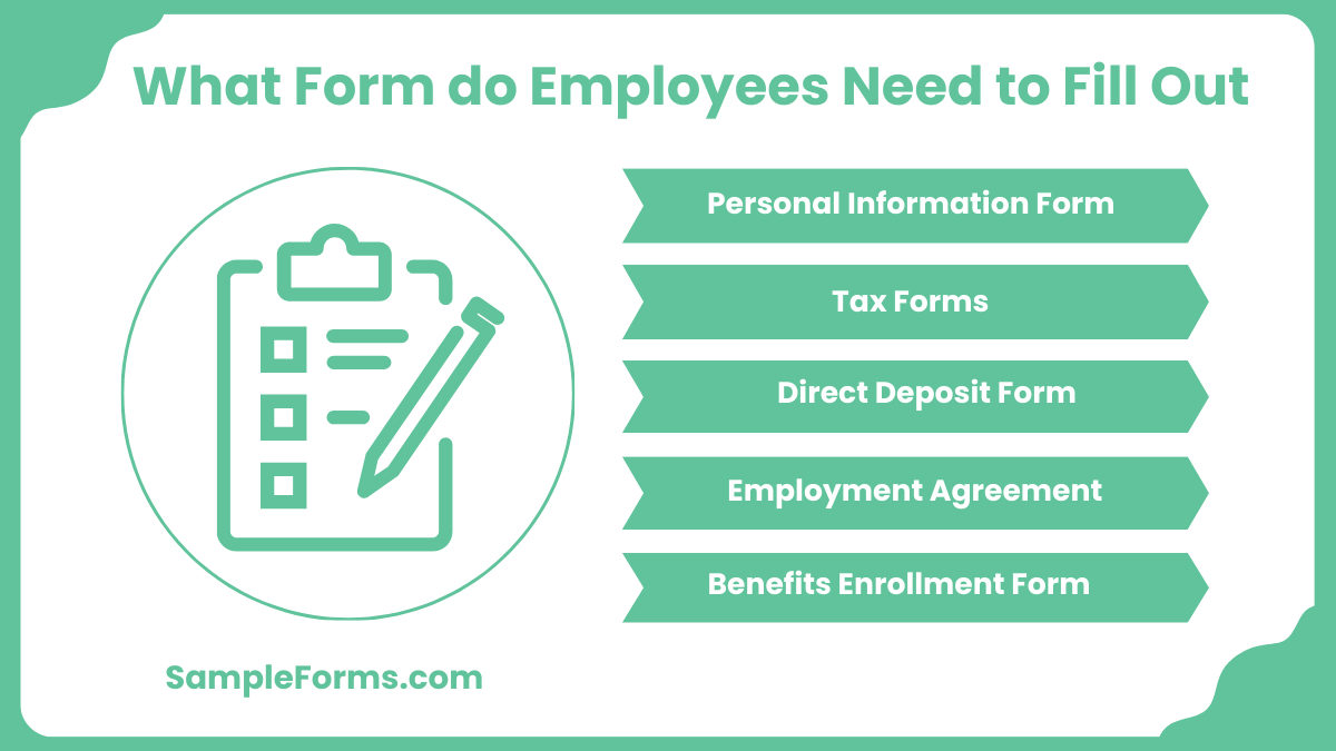 what form do employees need to fill out