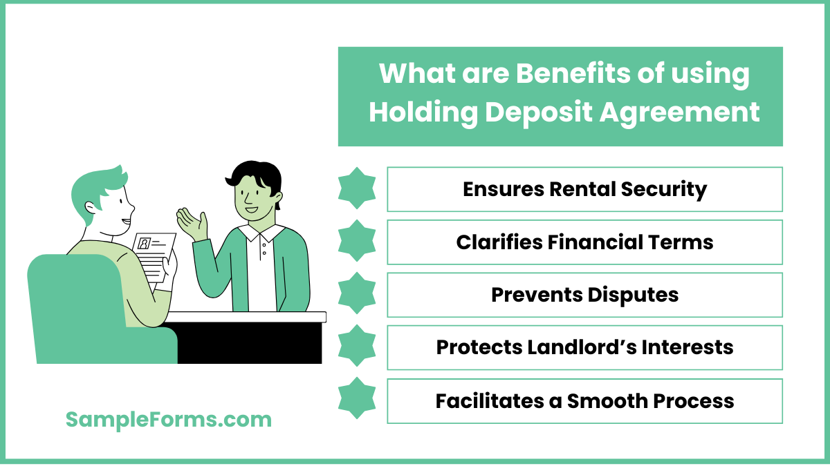 what are benefits of using holding deposit agreement