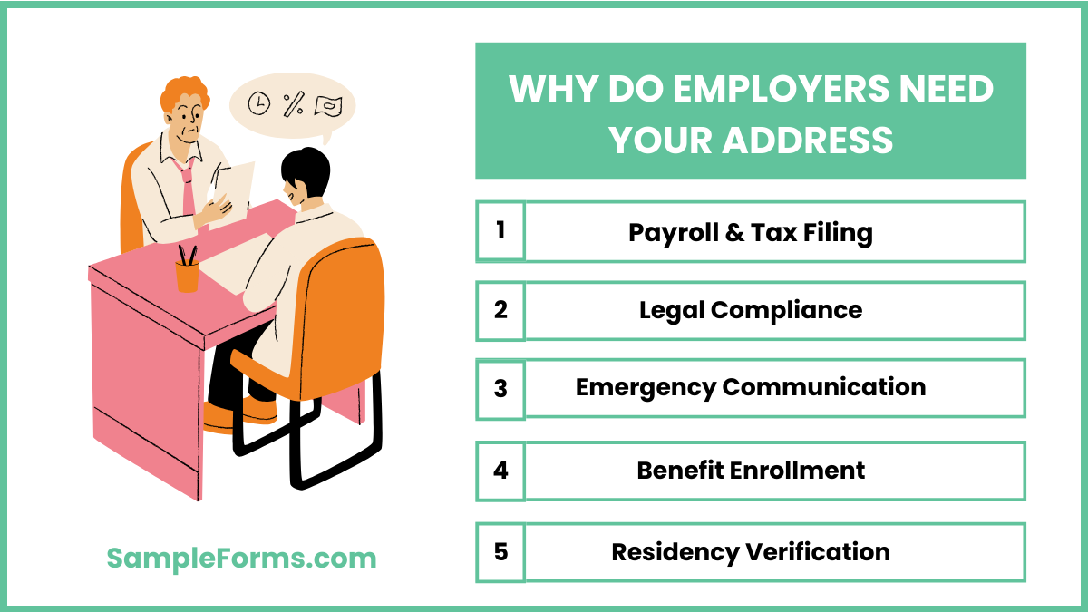 why do employers need your address