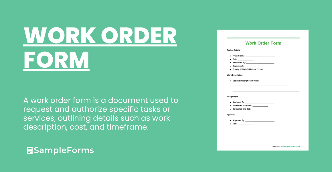 work order form