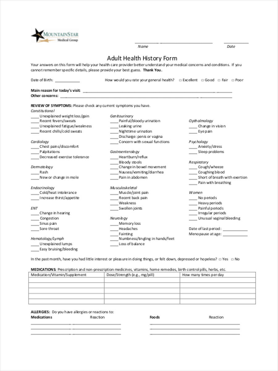 free-8-health-history-forms-in-pdf-ms-word