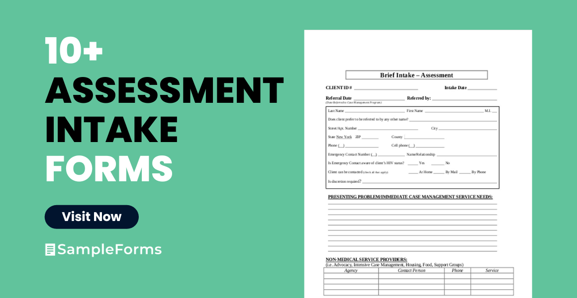 assessment intake form