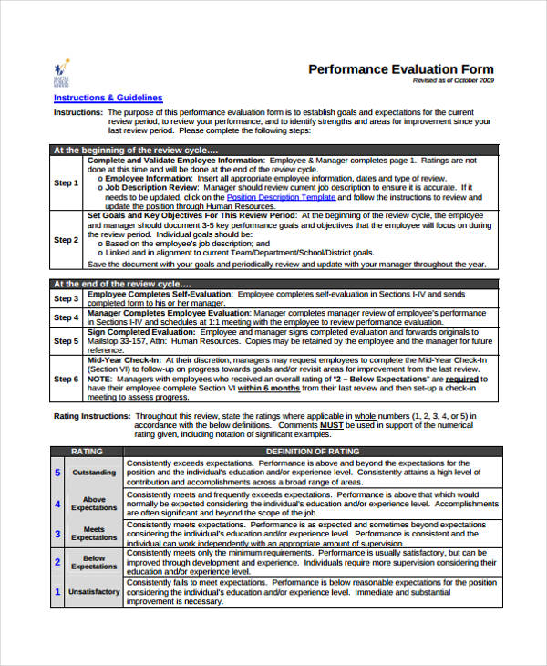 free-23-self-evaluation-form-samples-in-pdf-ms-word-excel