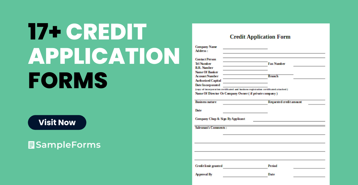 credit application form