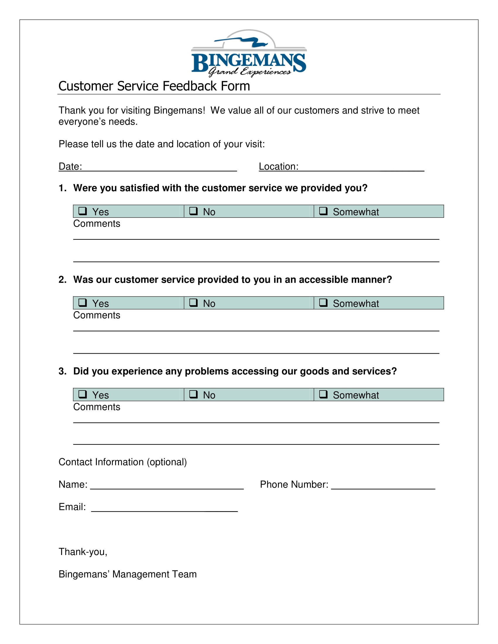 What To Include In Customer Feedback Forms With Samples 