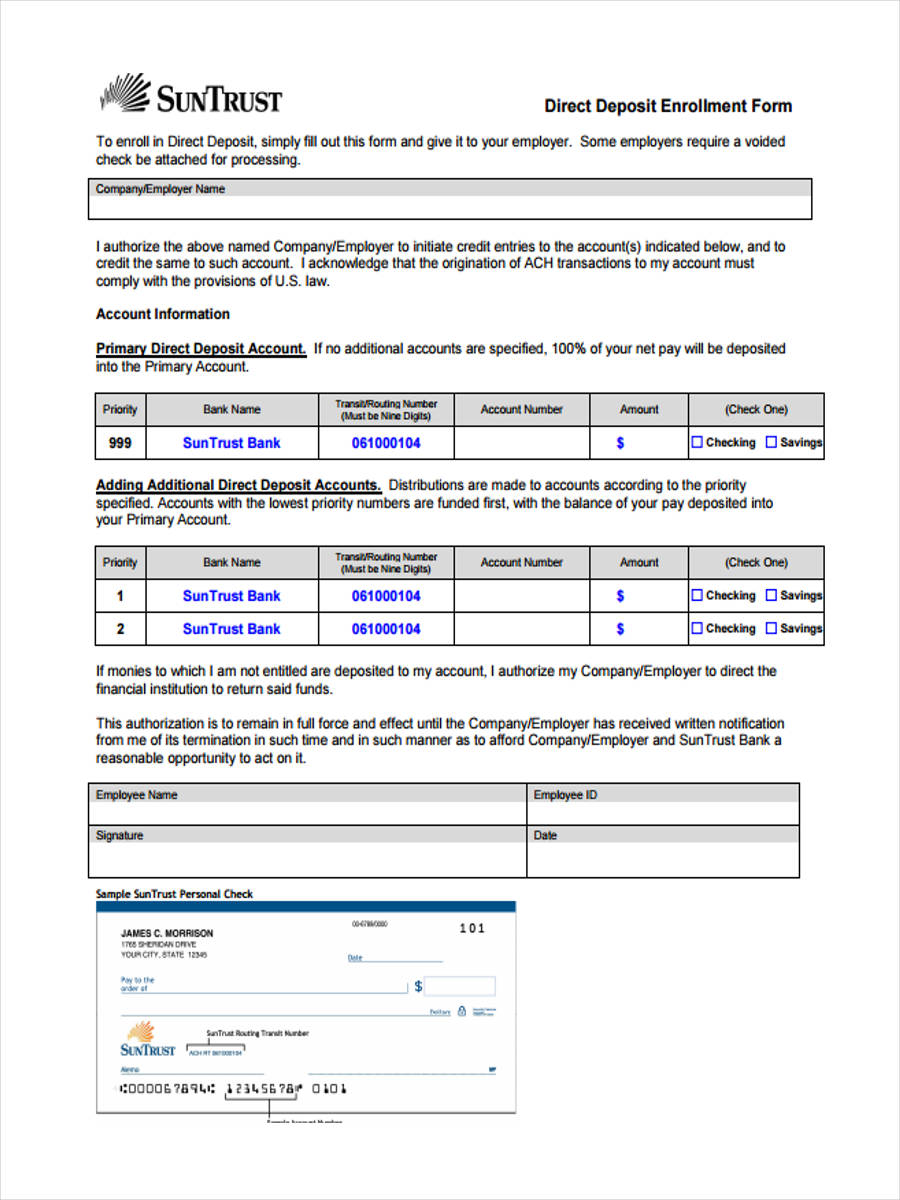 FREE 33+ Deposit Forms in PDF | Ms Word